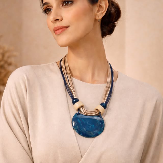 Resin Crystal Necklace