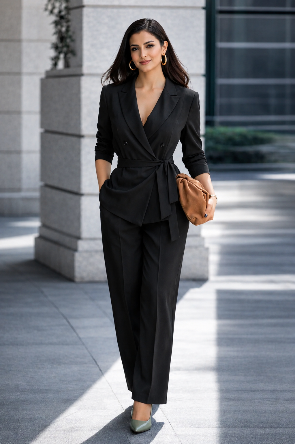 Fashion Cotton Linen Shirt Long Sleeved Women’s Set