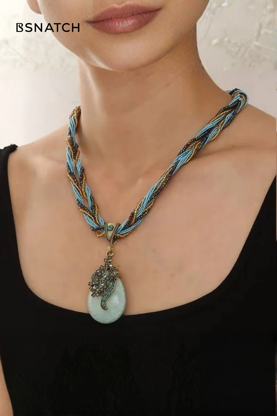 Bohemia Ethnic Resin Stone Pendant