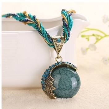 Retro Style Ball Pattern Alloy Necklace