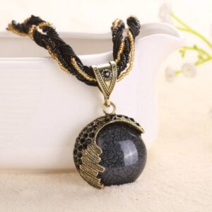 Retro Style Ball Pattern Alloy Necklace