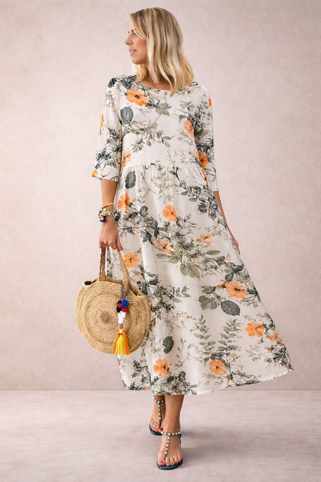 Femme Short Sleeve Sundress - Image 5