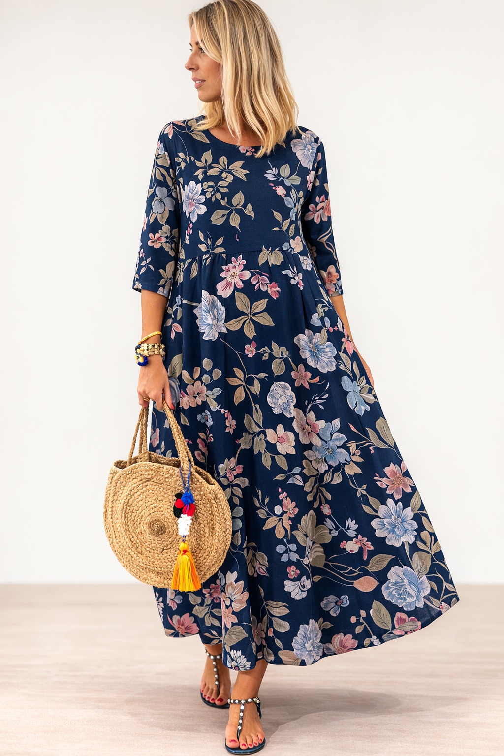 Femme Short Sleeve Sundress - Image 4